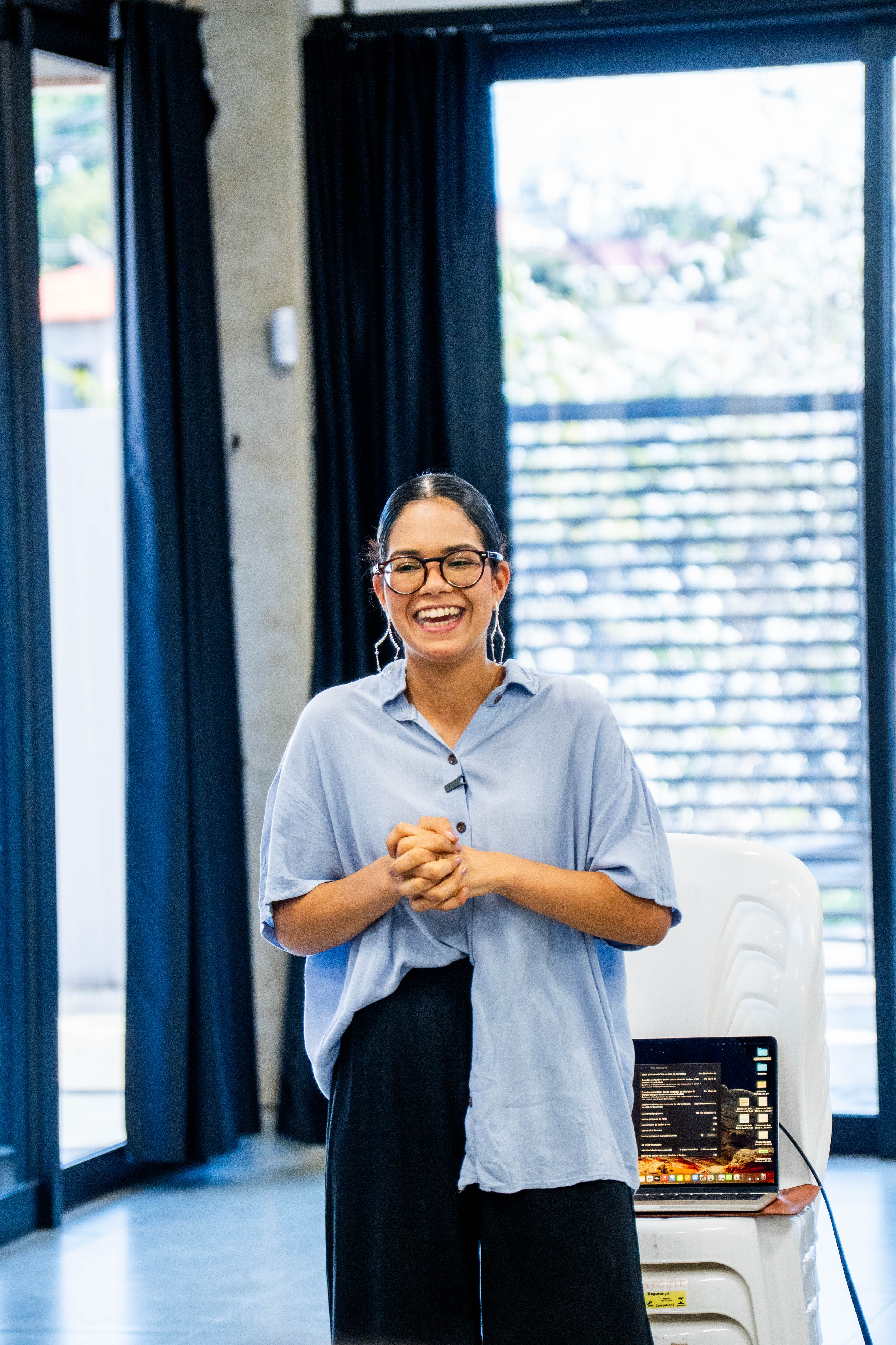 Bruna Paiva em aula